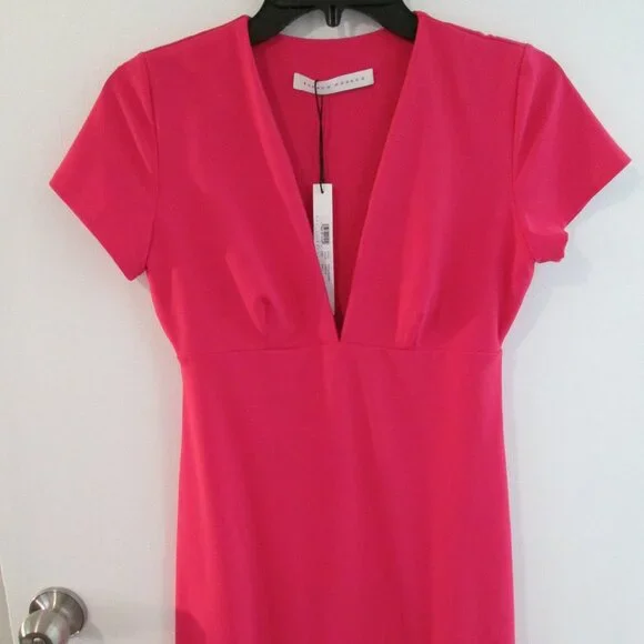Susana Monaco Short Sleeve V-Neck A-Line Dress Sz S NWT - Picture 6 of 10